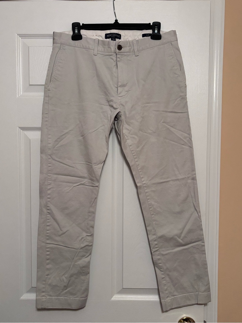 J Crew Mercantile Flex - Beige Men's Chino Pants - Slim Fit
